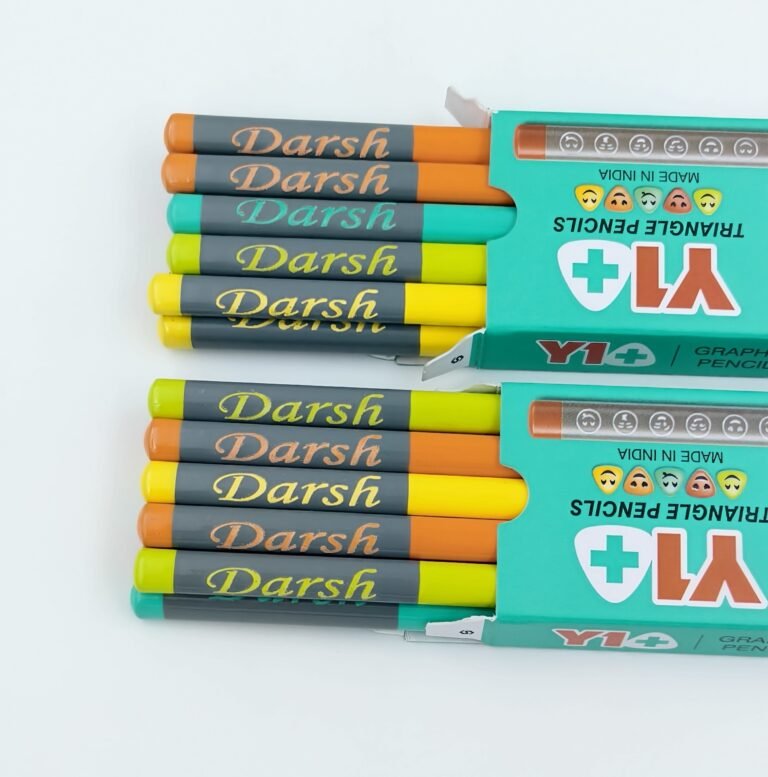 Personalized pencils with a custom-engraved name, shown as a gift set. High-quality wooden pencils for students and back-to-school.