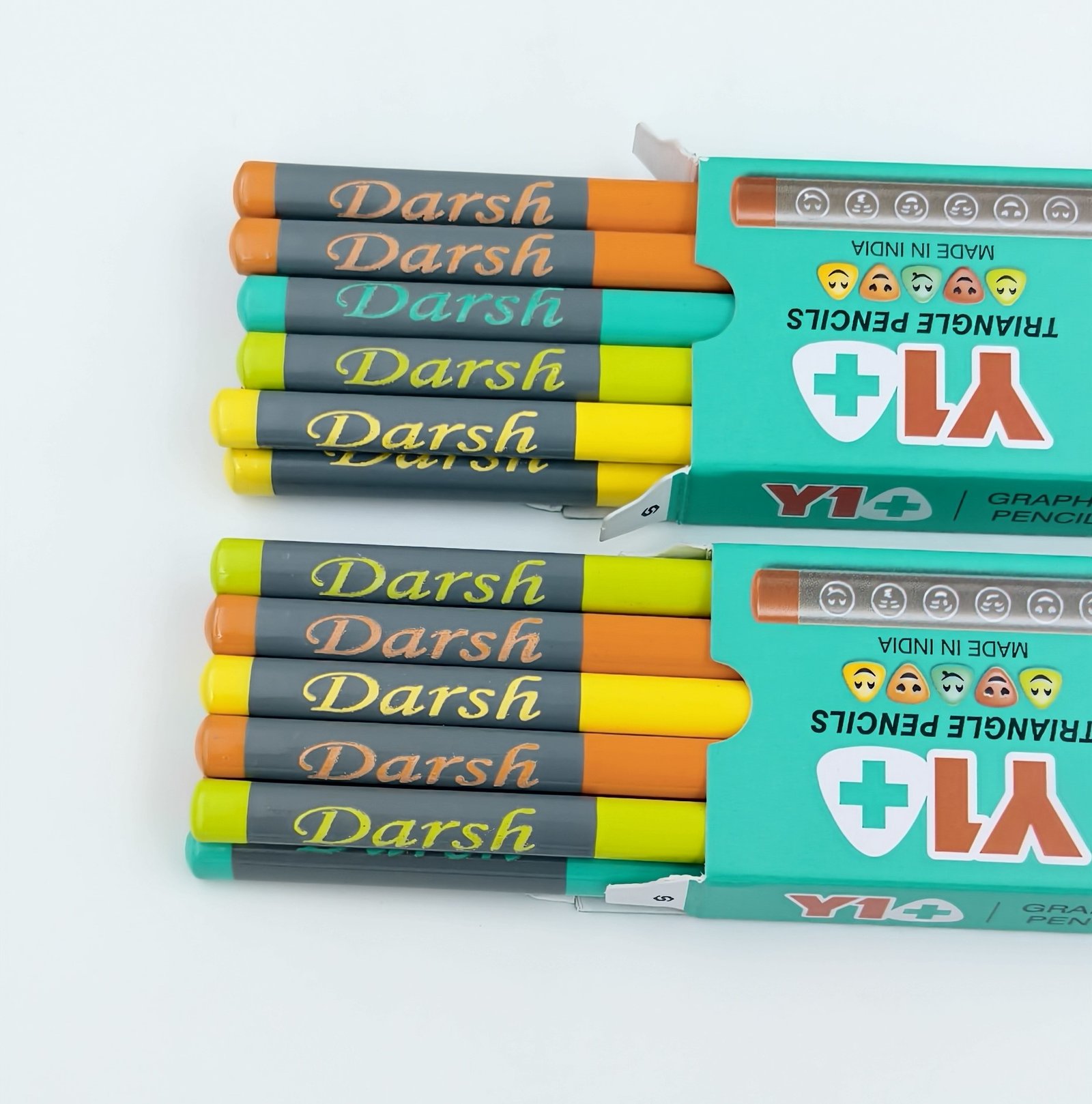 Personalized pencils with a custom-engraved name, shown as a gift set. High-quality wooden pencils for students and back-to-school.